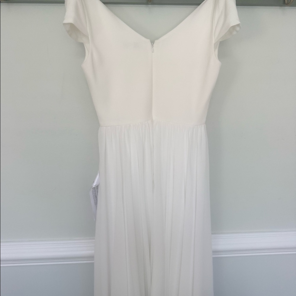 Dress The Population White Chiffon Dress - Picture 4 of 5